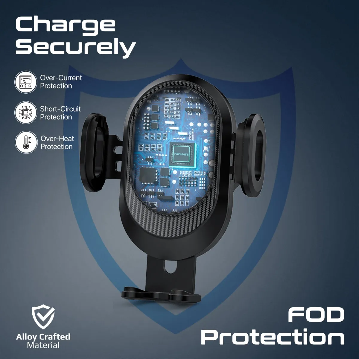 15W Transparent Auto Clamping Car Wireless Charging Mount