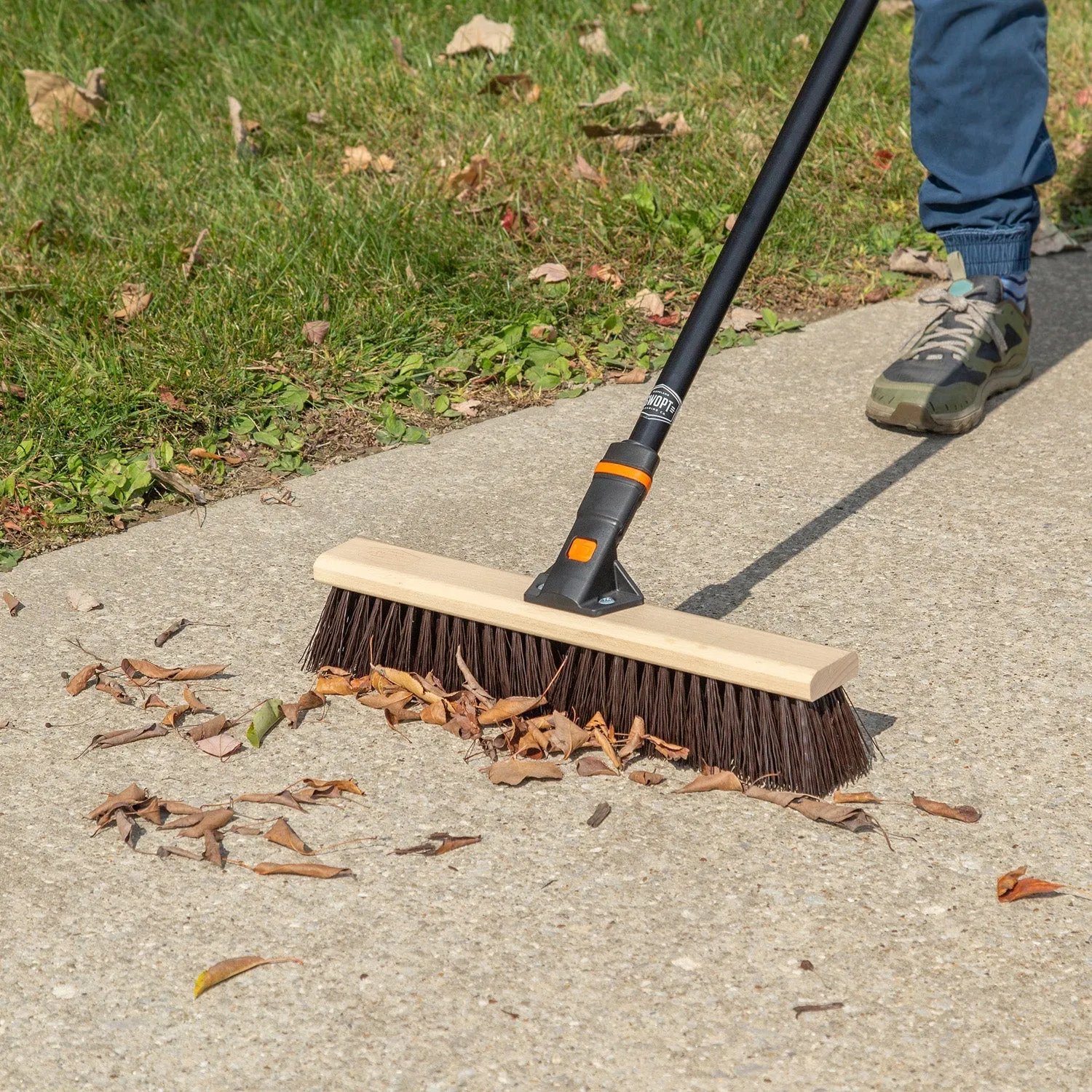 18 in. Premium Rough Surface Push Broom Head