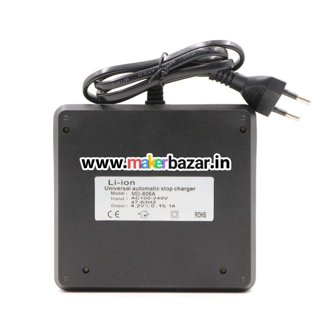 18650x6 Li-Ion Battery Charger Adapter (Hard Pin Spring)