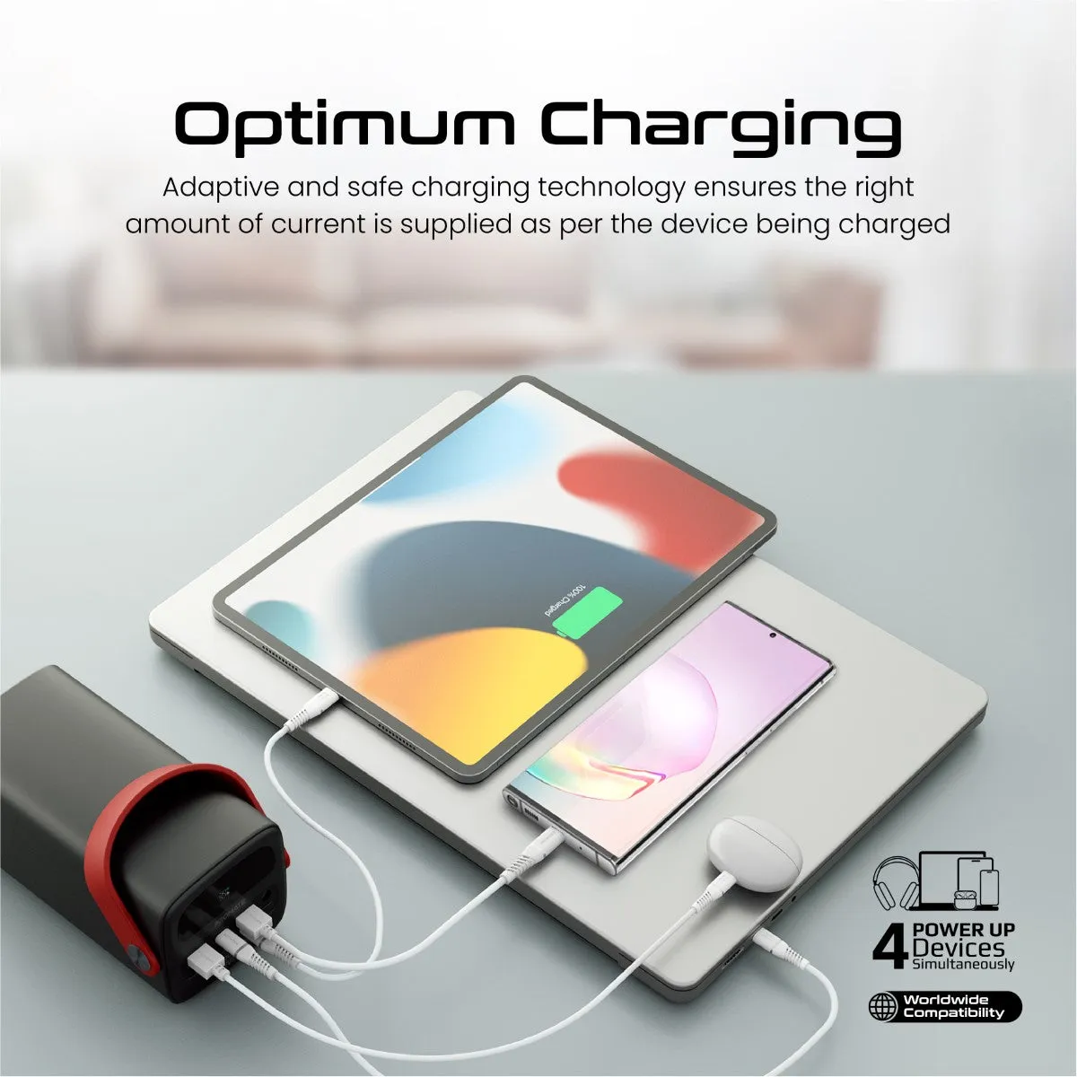 80000mAh High-Capacity 65W Fast-Charging Power Pack