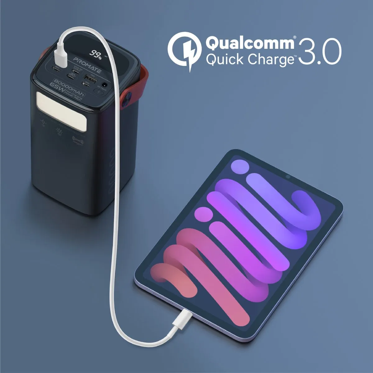 80000mAh High-Capacity 65W Fast-Charging Power Pack