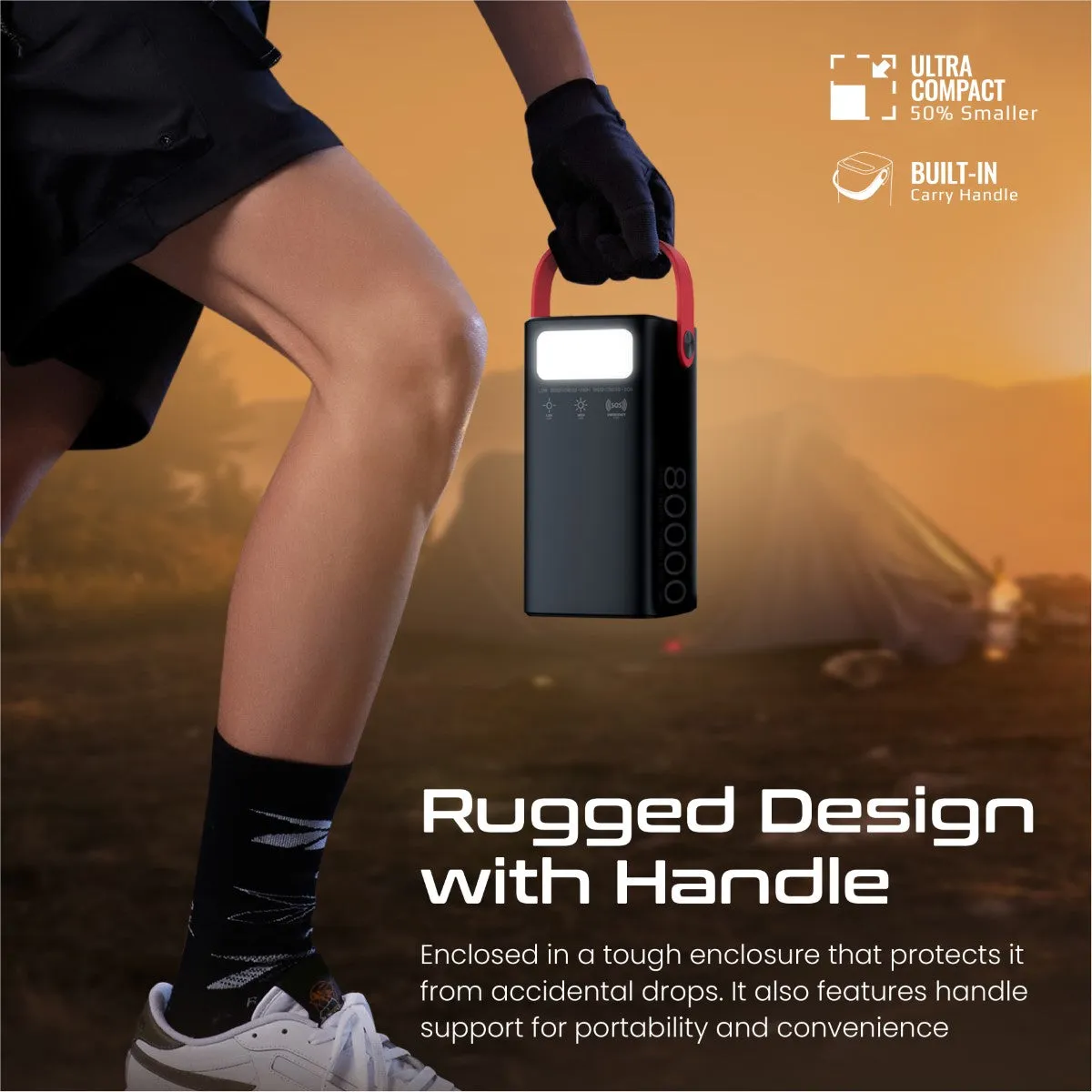 80000mAh High-Capacity 65W Fast-Charging Power Pack