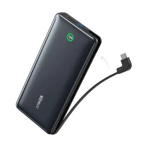 A1387H11 Anker Nano Power Bank (20K, 30W, Built-In USB-C Cable) - Black