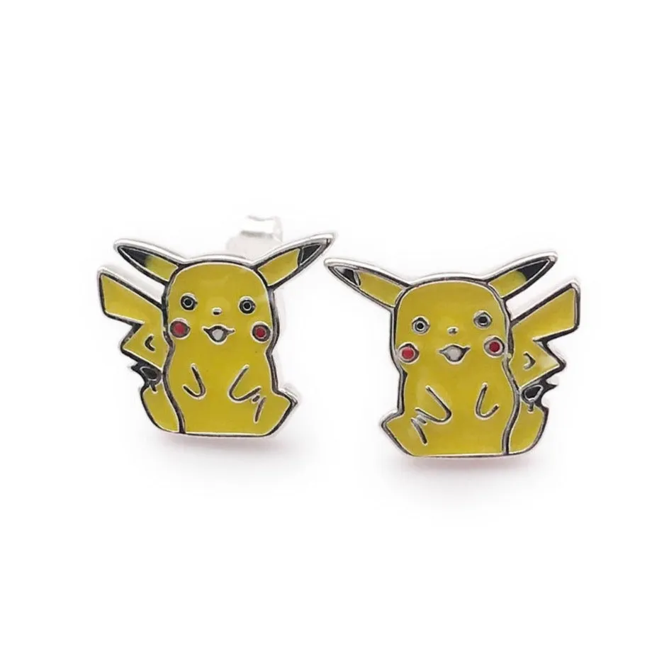 A850 Yellow Mouse Post Earrings