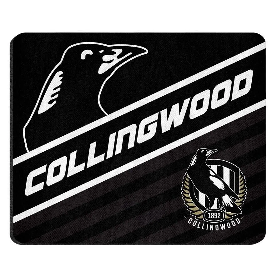 AFL Mouse Mat - Collingwood Magpies - Mouse Pad - 22cm x 19cm