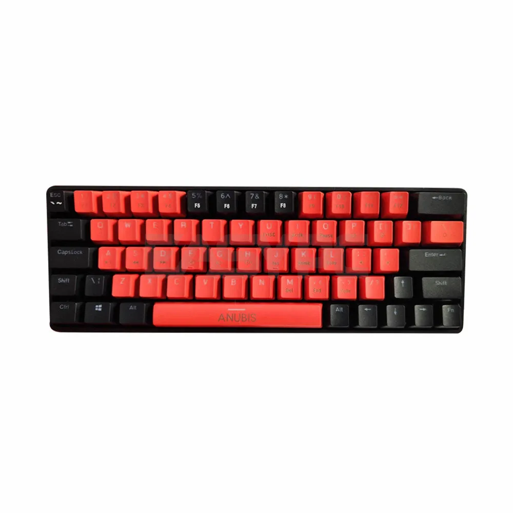 Anubis AG64 RGB Hotswappable Gaming Mechanical Keyboard Red Black