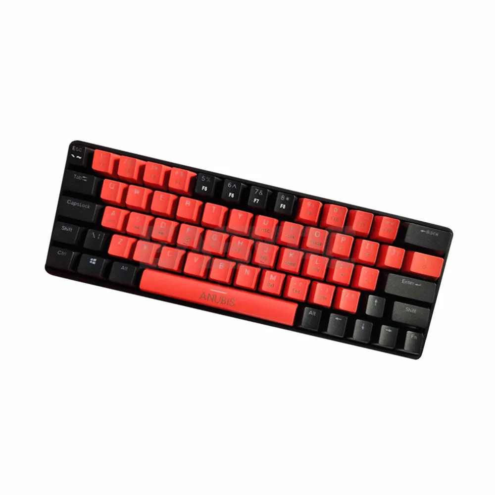 Anubis AG64 RGB Hotswappable Gaming Mechanical Keyboard Red Black