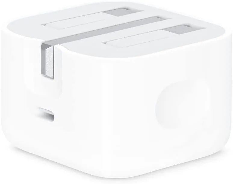 Apple 20W Type C PD Fast Original Power Adapter Plug Wall Plug Compatible with iPhone 14 13, 13 Pro 12 Pro Max/12 Mini/SE (White)