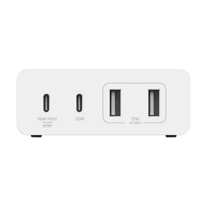 Belkin 108W 4 Port GaN USB Desktop Charger Fast Charging - White