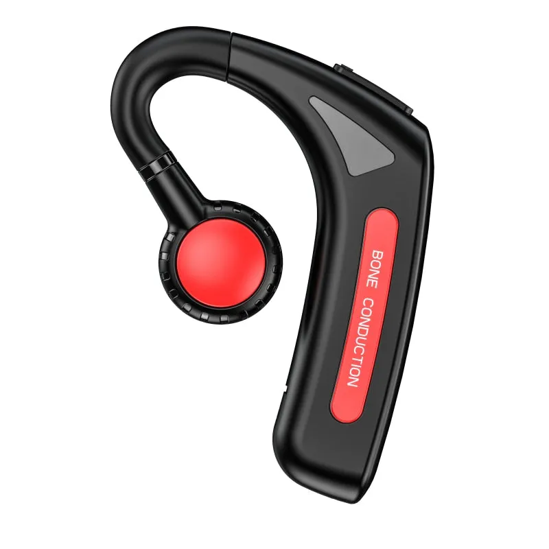 Bone Conduction Bluetooth Headset Hands-free Microphone Earphone