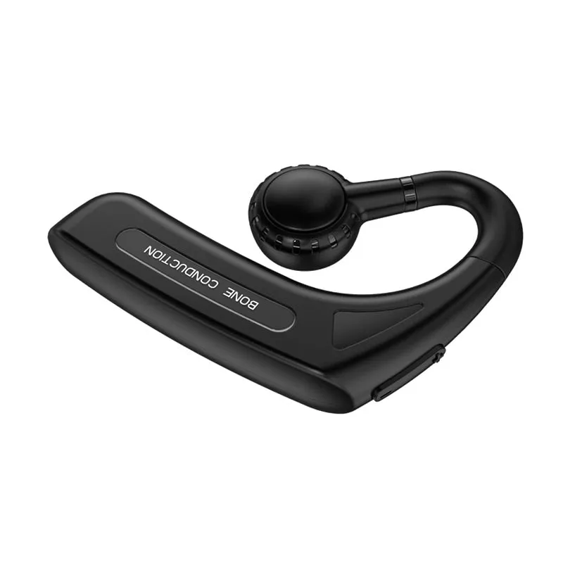 Bone Conduction Bluetooth Headset Hands-free Microphone Earphone