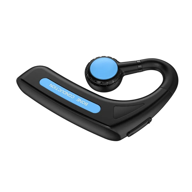 Bone Conduction Bluetooth Headset Hands-free Microphone Earphone