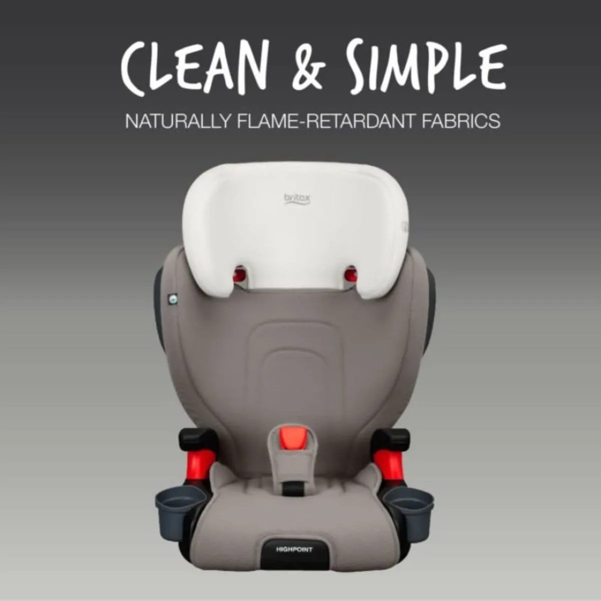 Britax Highpoint Booster Seat (Safewash) - Gray Ombre