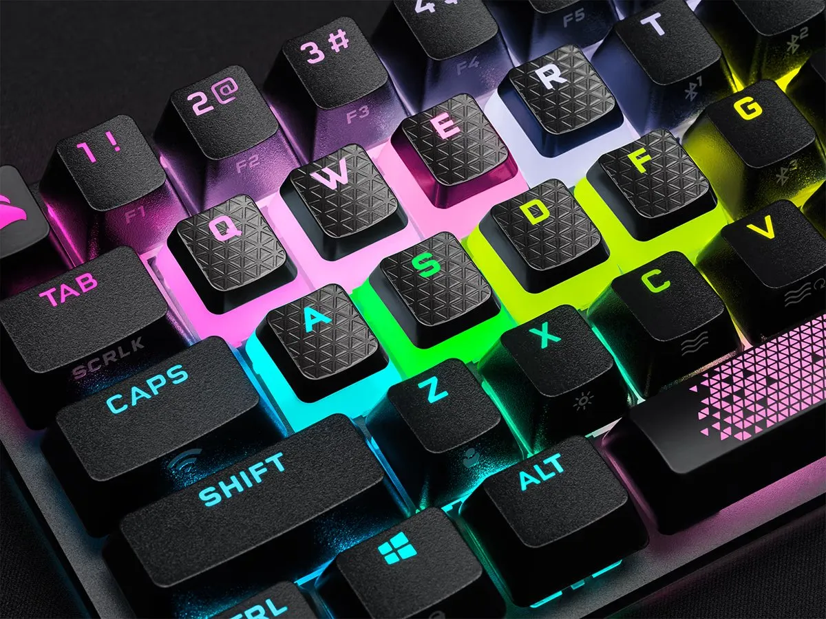 Corsair FPS/MOBA Pudding Keycap Mod Kit for QWERTY/Z Layout – Gunmetal Gra CO-KB-KEYCAP-PUD-KIT CH-9911190-NA