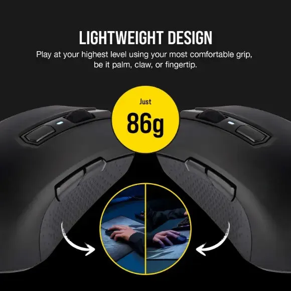 Corsair M55 RGB Pro Wired Ambidextrous Multi-Grip Gaming Mouse