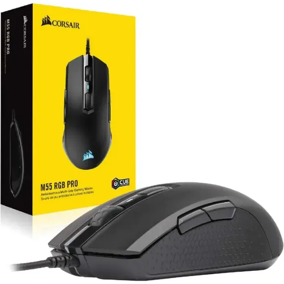 Corsair M55 RGB Pro Wired Ambidextrous Multi-Grip Gaming Mouse