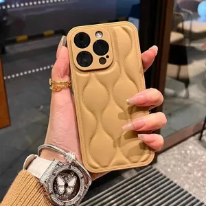 Cute Phone Cases for iPhone 11, 12, 13, 14, and 15 Pro Max models - Luxury Wavy Pattern - TSP193