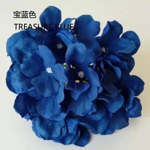 Dark/Royal Blue HYDEANGEA FLOWER ARTIFICIAL FLOWER HEAD WEDDING DECOR