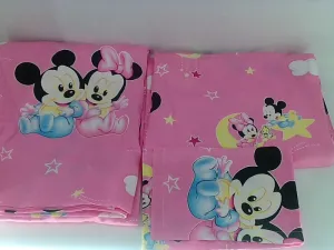 Disney Mickey & Minnie Baby Bedding Set 3 Piece