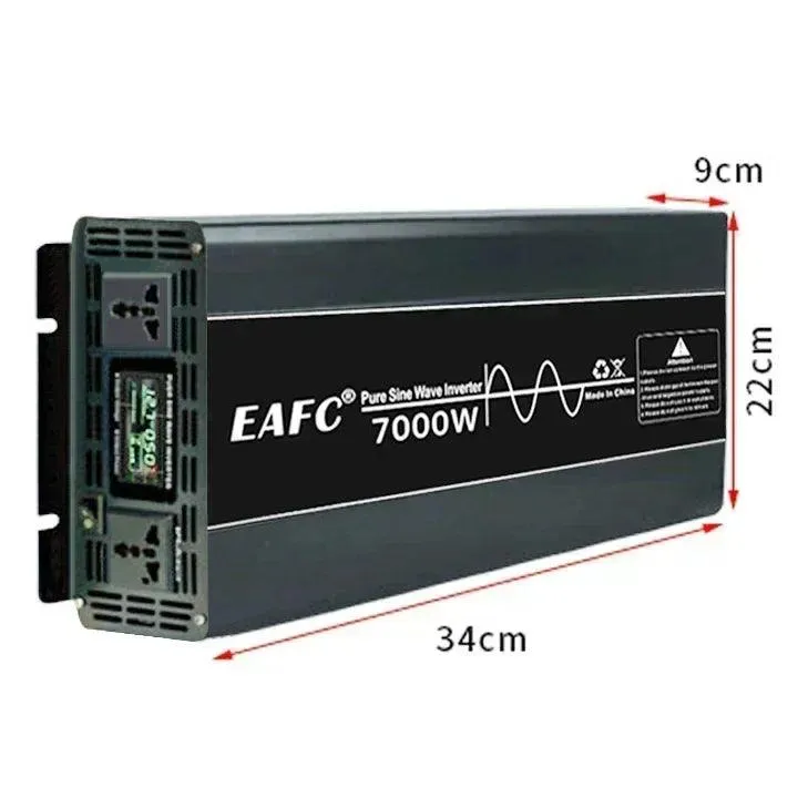 EAFC High Efficiency Pure Sine Wave Inverter for Solar and Car Use - Available in 4000W, 5000W, and 7000W