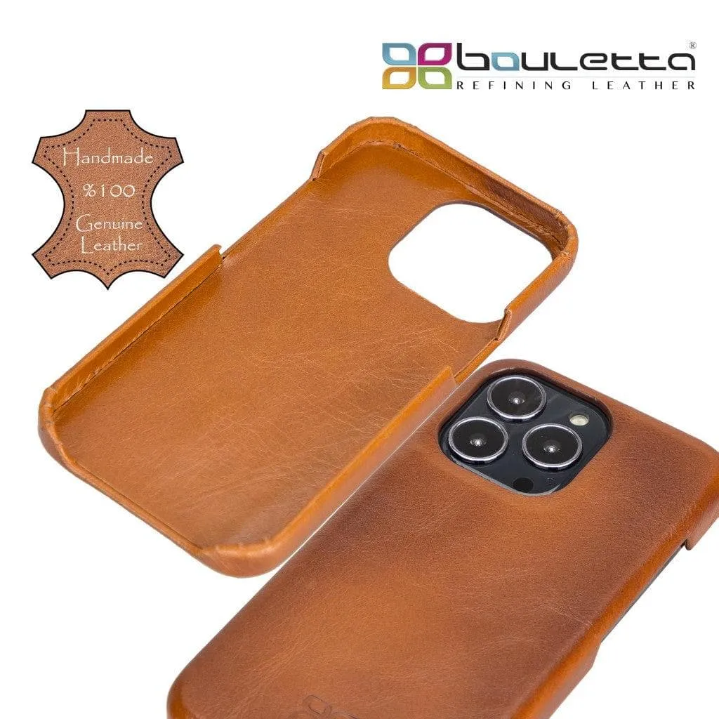 Full Leather Coating Back Cover for Apple iPhone 13 Series