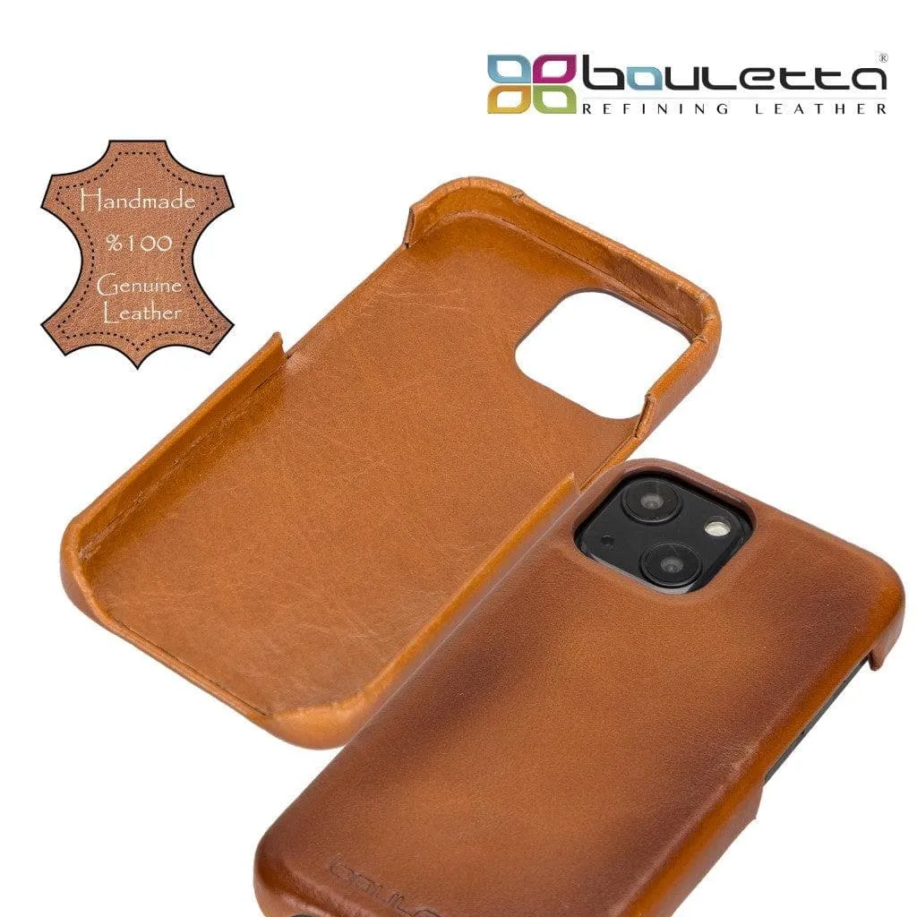 Full Leather Coating Back Cover for Apple iPhone 13 Series