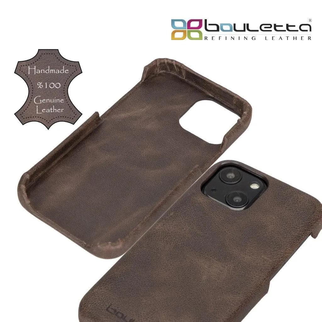 Full Leather Coating Back Cover for Apple iPhone 13 Series