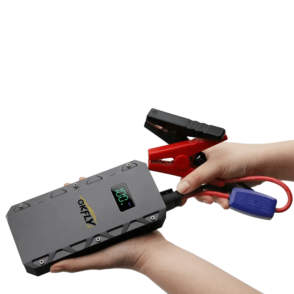 GKFLY Ultra-Power Car Jump Starter: 1500A/2000A/3000A Battery Booster with Emergency SOS Light and Power Bank Function