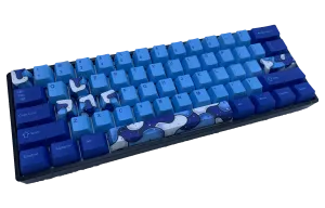 Hayabusa 60% Keyboard - Blue Fusion