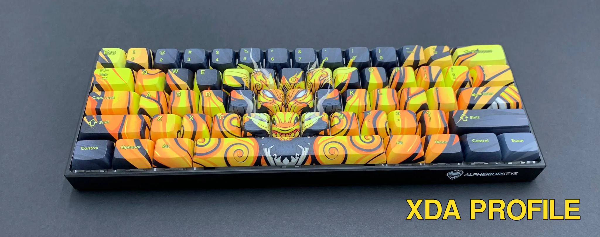 Hayabusa 60% Keyboard - Gold Oni Dragon