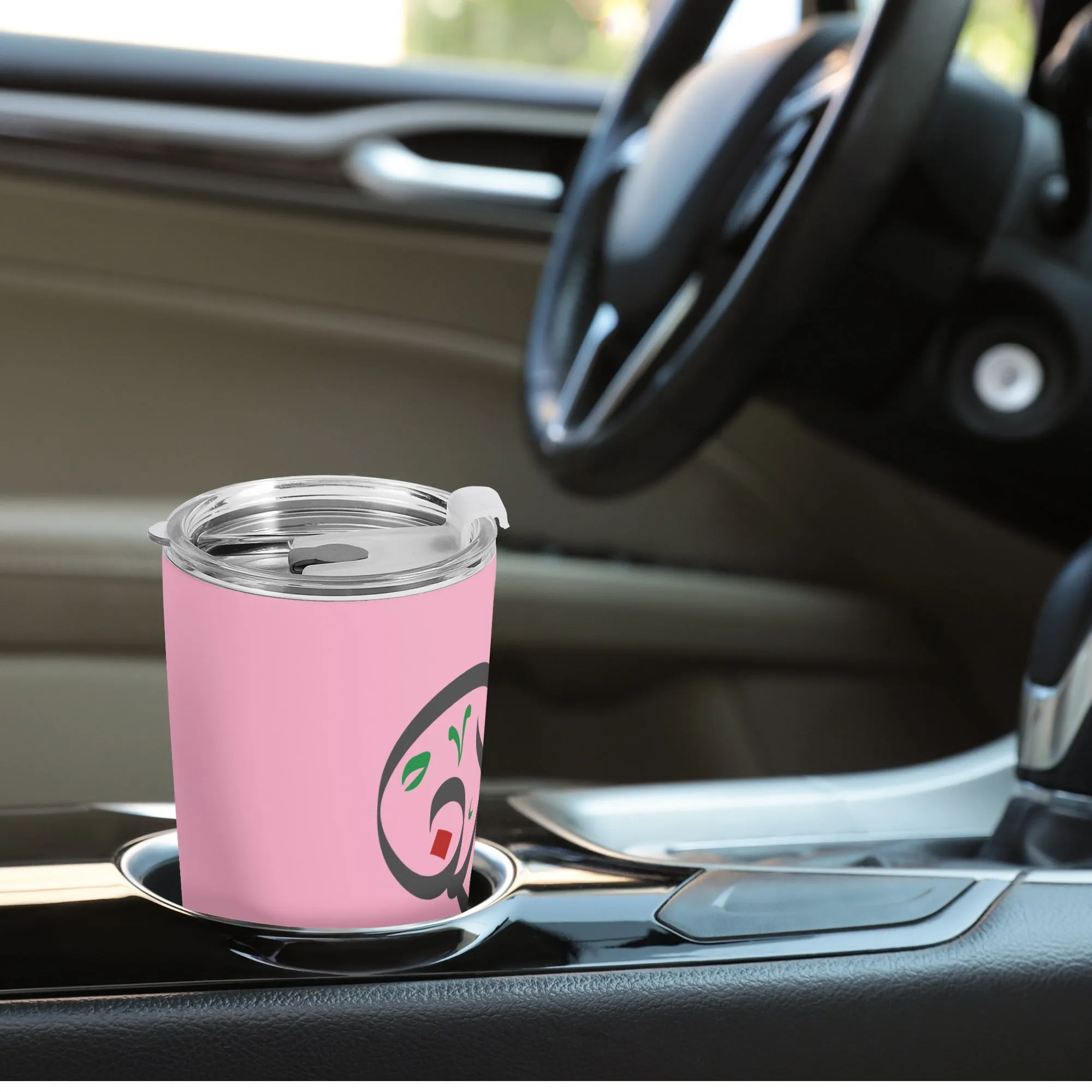 Heart Love Pink Car Cup