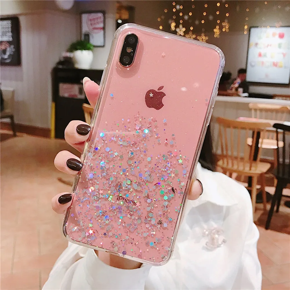 Heyytle Glitter Bling Sequins Case