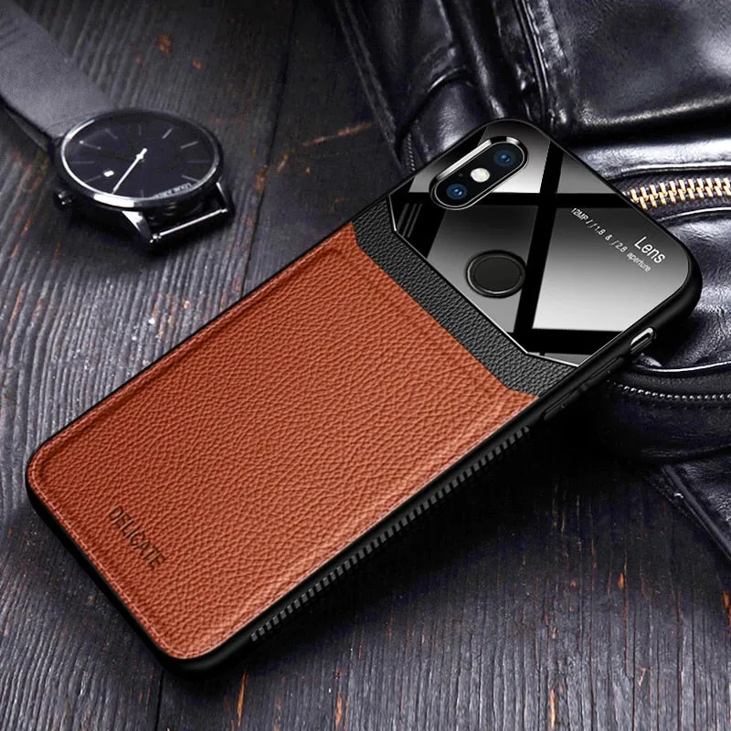 I coque,cover,case,For Xiaomi MI Max 3 2 Max3 Max2 On leather Mirror glass Silicone Shockproof phone Luxury soft cute cases