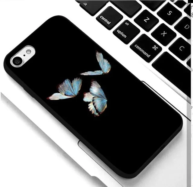 KULIAI Clear Monarch Butterfly Phone Case