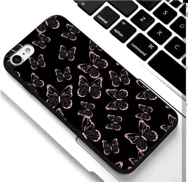 KULIAI Clear Monarch Butterfly Phone Case