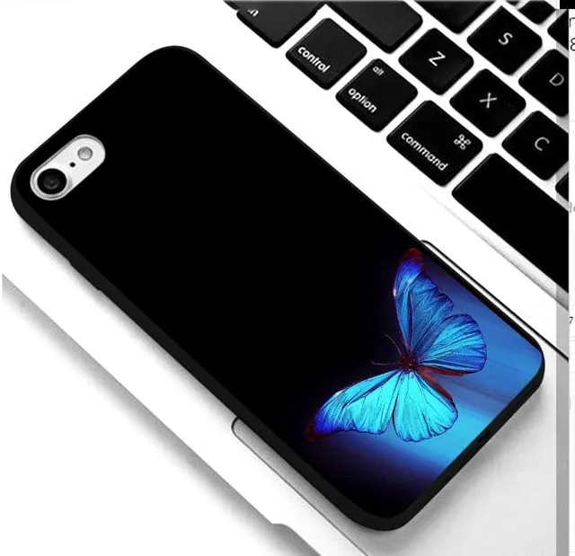 KULIAI Clear Monarch Butterfly Phone Case