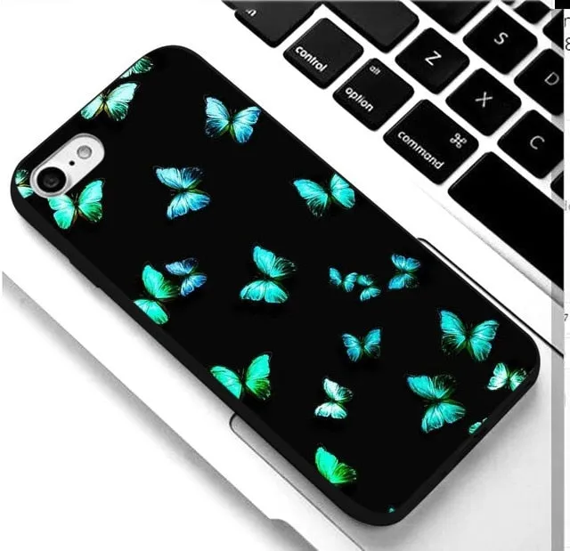 KULIAI Clear Monarch Butterfly Phone Case