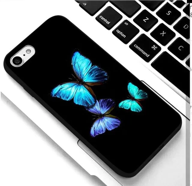 KULIAI Clear Monarch Butterfly Phone Case