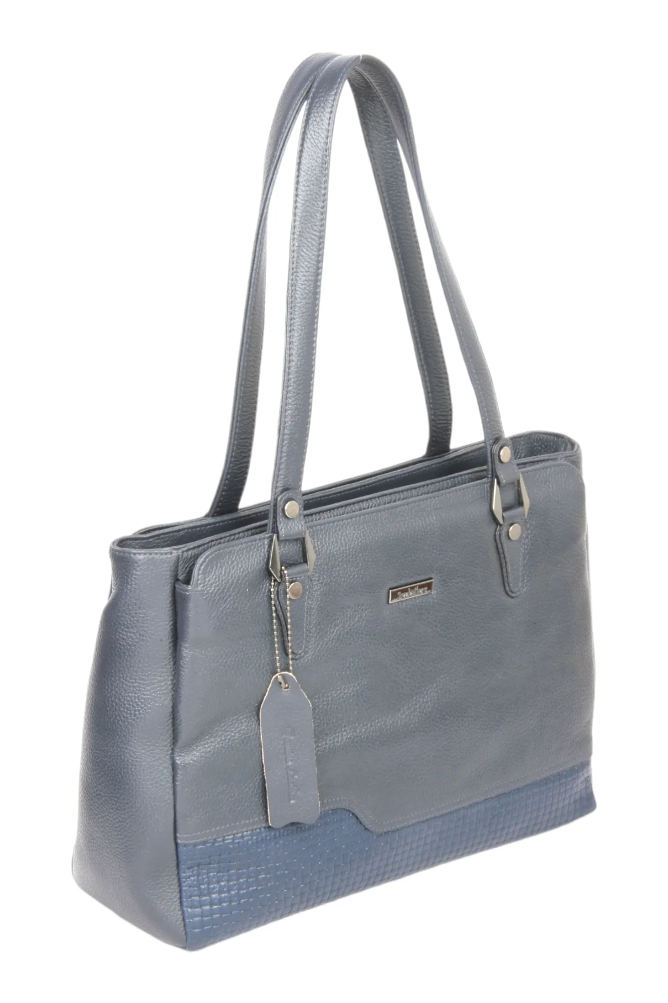 Ladies Premium Leather hand bag 997422 (BLUE)