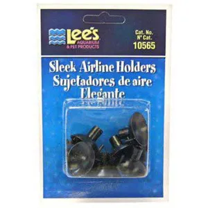 LEE'S - Airline Holders for Aquarium Pumps Black 6-Blister - 6 Pack