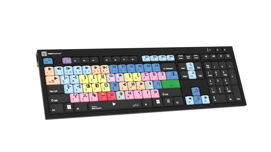 LogicKeyboard Avid Media Composer PC Nero Line US LKBU-MCOM4-BJPU-US