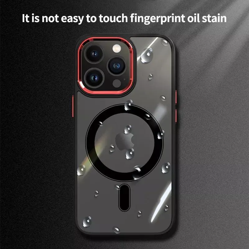 Luxury Magnetic iPhone Case: Secure Wireless Charging & Shockproof Protection