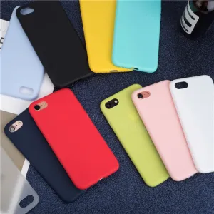 Luxury Thin Soft Color Phone Case