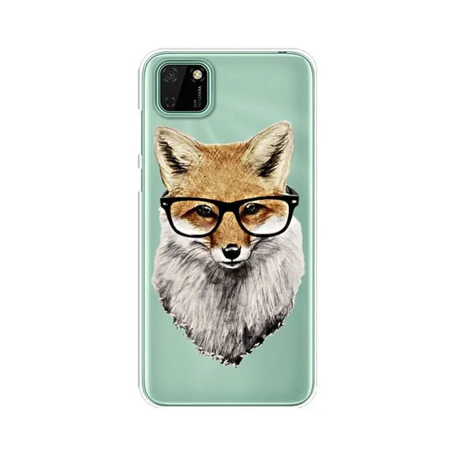 MEAFORD Huawei Y5P Cute Animal Soft TPU Phone Case