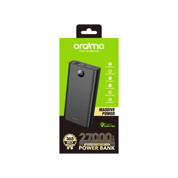 oraimo Traveler 3 Byte Massive Power 27000mAh Power Bank