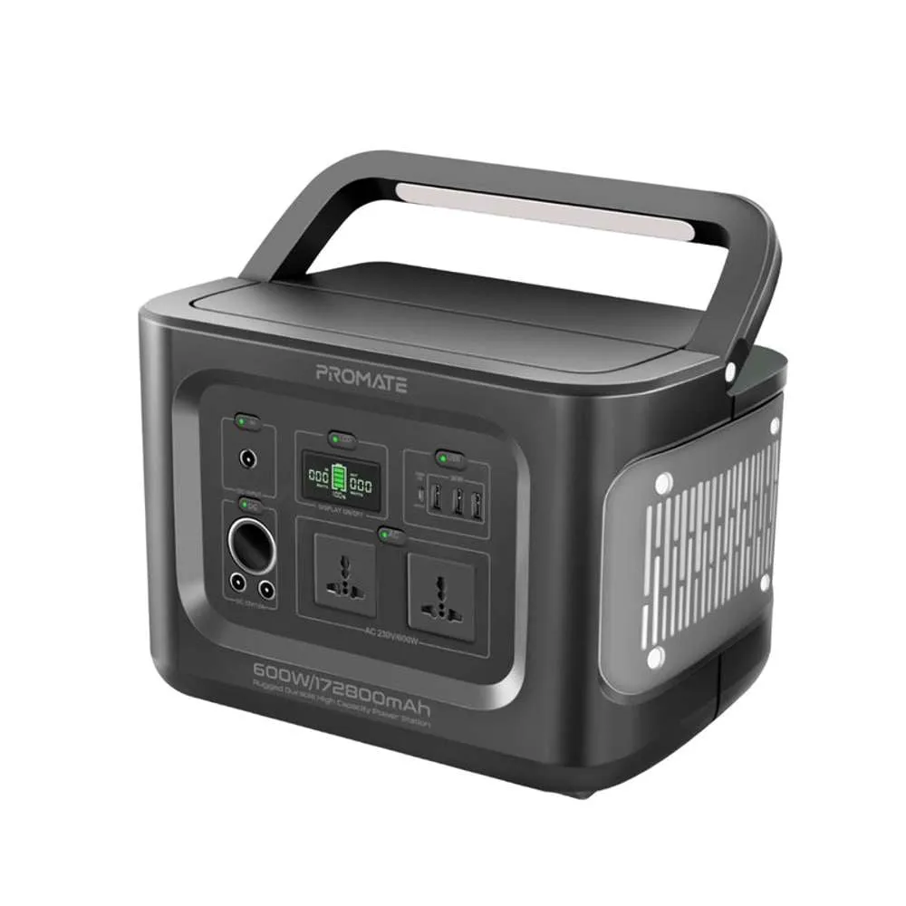 Promate PowerMine-600 Rugged Durable High-Capacity Power Station 600W/172800mAh