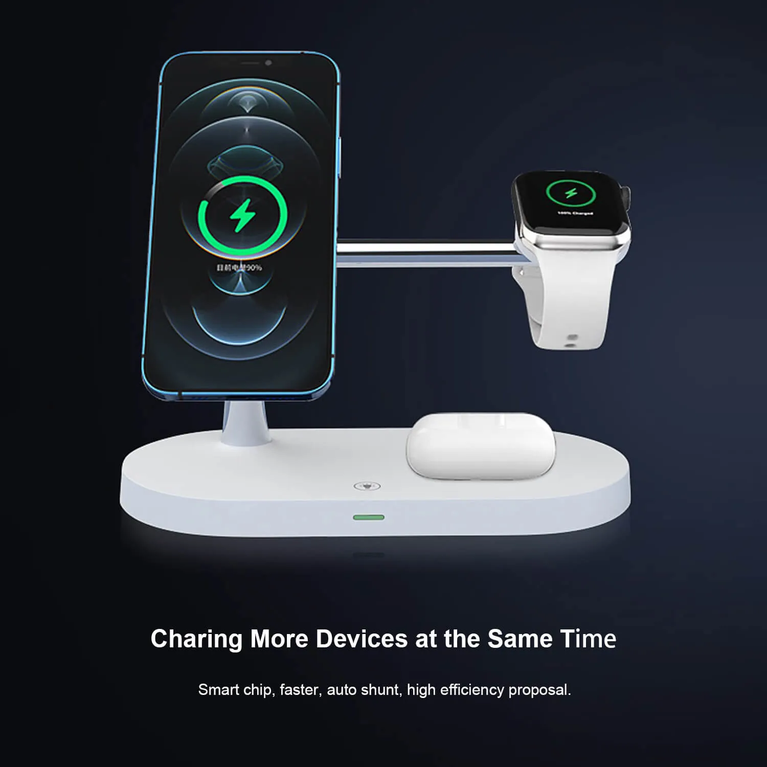 PTC Select 5 in 1 Magnetic MagSafe Wireless Charger Stand Dock