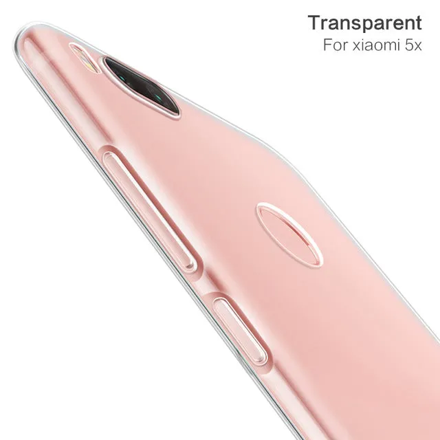 PZOZ Xiaomi Mi 5X Case Silicone Cover Original Xiaomi Mi 5 Luxury Transparent Shockproof Phone Soft Shell Xiaomi Mi5 Pro 5.15