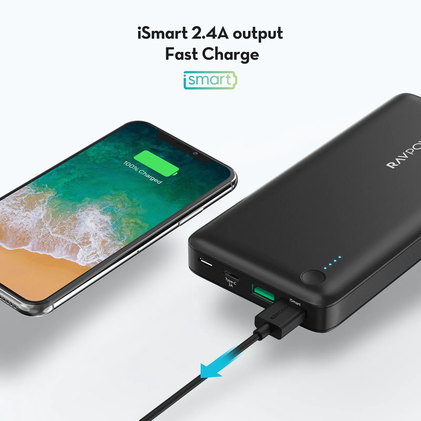 RAVPower 20,100mAh Turbo Portable Battery Pack