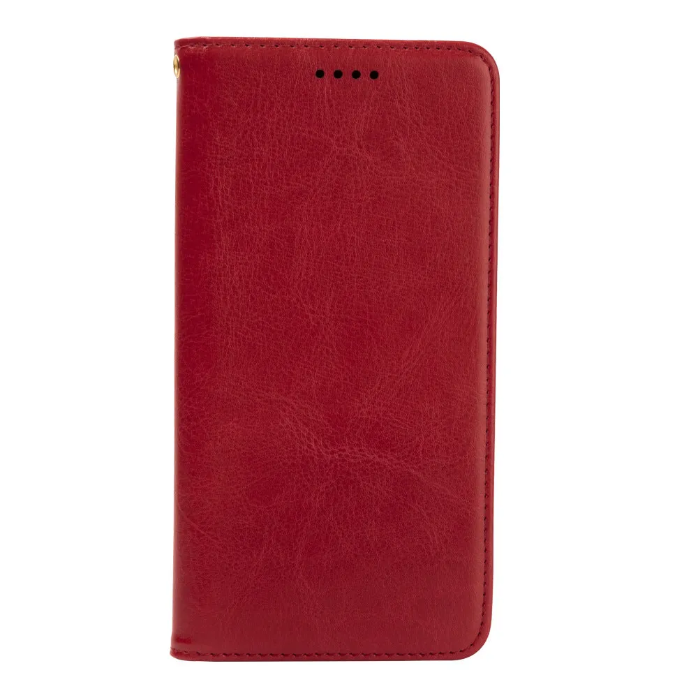 Red Shockproof phone case for Samsung Galaxy Note 20 card slot wallet